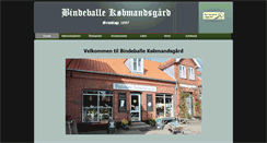 Desktop Screenshot of bindeballekoebmandsgaard.dk